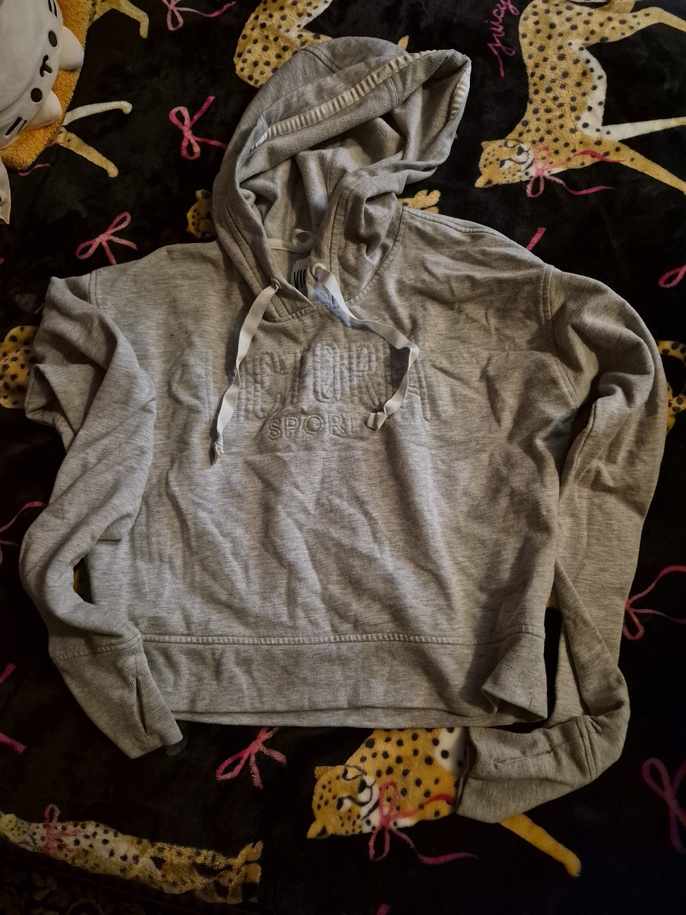 Light Gray Sport Pullover Hoodie with Hood